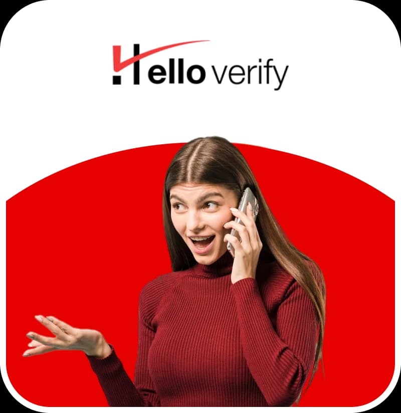 Hello Verify Know the Identity gift card